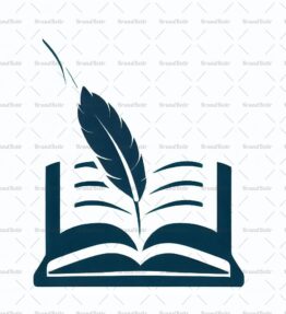 Offenes Buch und Feder